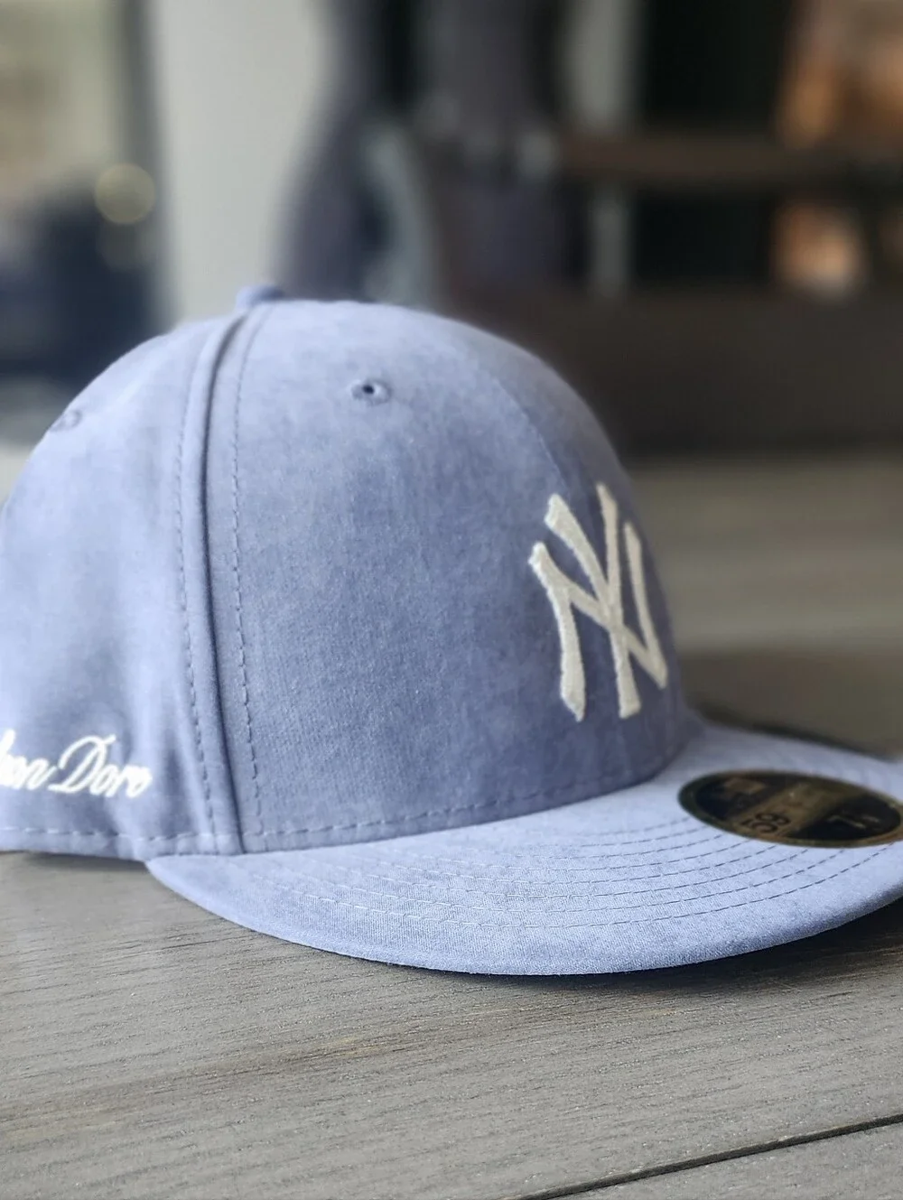 AIME LEON DORE RARE New Era Powder Blue New York Yankees Cap PEACHSKIN